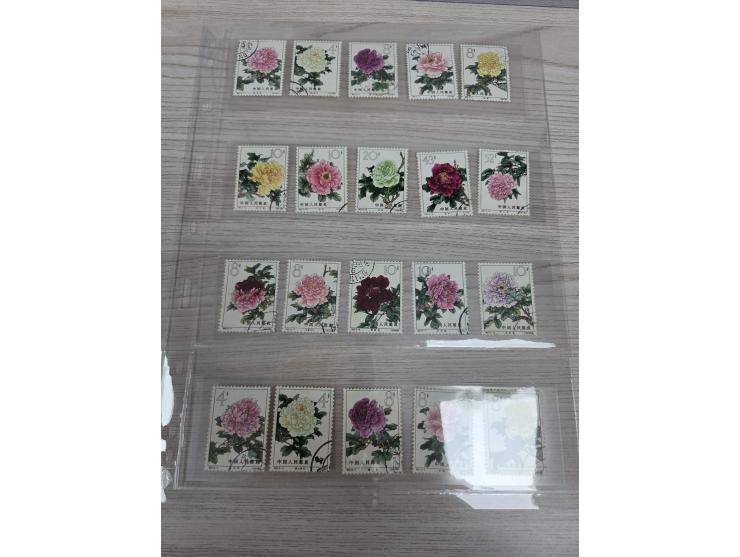 including a set in blocks of 4 plus many sinle stamps. Large quantity. Please view.